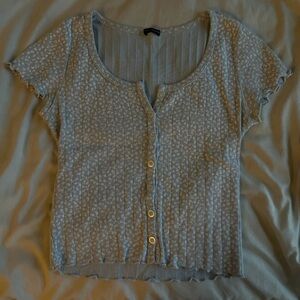 Women’s Brandy Melville light blue button top